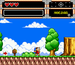 Turma da Monica na Terra dos Monstros screenshot 2 for Sega Mega Drive